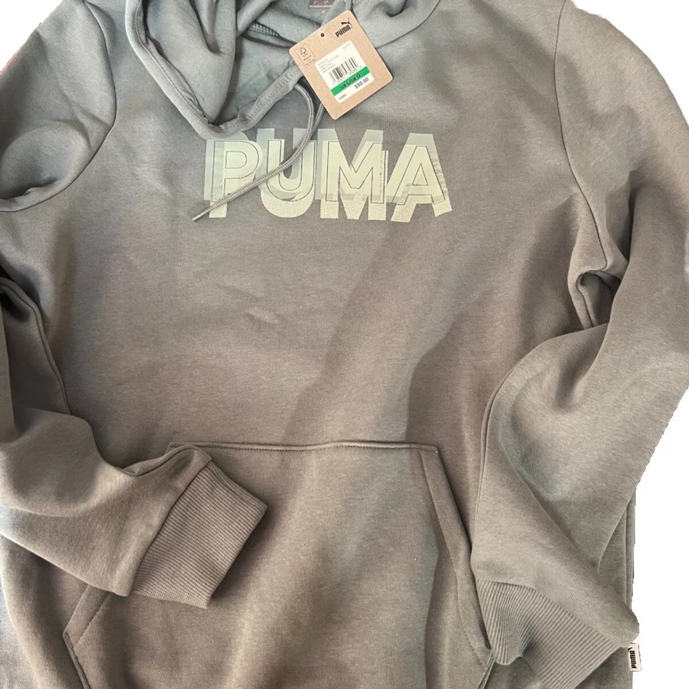 Puma Seeing Triple Hoddie Green Moon Unisex Size L